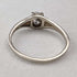 British vintage jewelry zirconia sterling silver ring