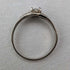 British vintage jewelry zirconia sterling silver ring