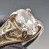 British vintage jewelry zirconia sterling silver ring