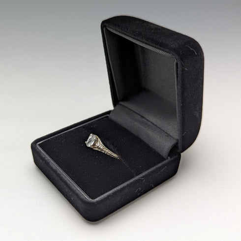 英國復古珠寶氧化鋯純銀戒指戒指