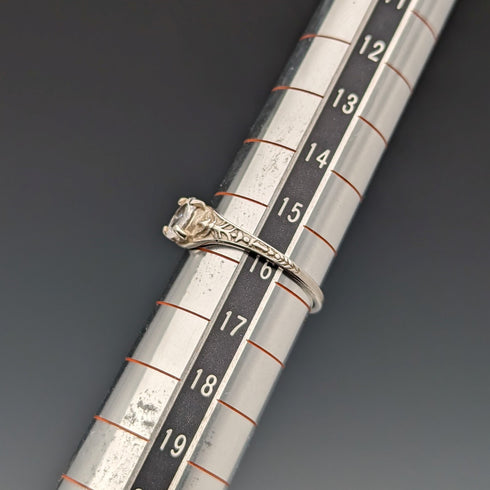 英國復古珠寶氧化鋯純銀戒指戒指