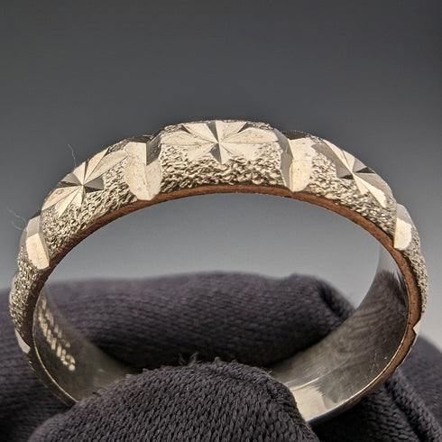 英國復古珠寶純銀明亮式切割戒指