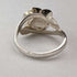 1976 British vintage jewelry rose engraved sterling silver ring
