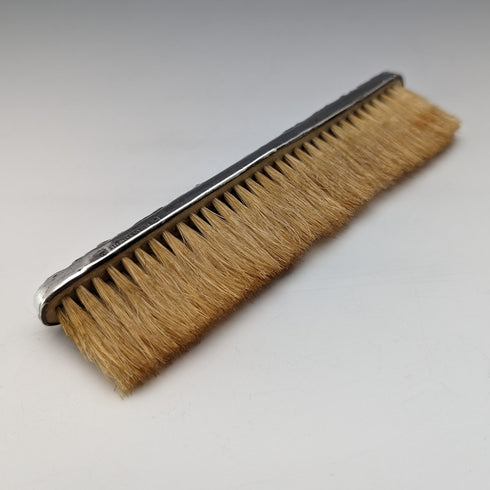 米国アンティーク 純銀製浮き彫り彫刻ハンドル ブラシ