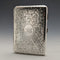 1895 British antique double door sterling silver card case 101g Joseph Gloster