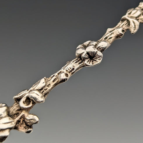 1920 Swiss Antique Figure Engraving 800 Silver Coffee Spoon Set of 6