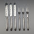 1870 British antique silver plate fruit cutlery set of 12 in wooden box