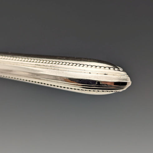 1870 British antique silver plate fruit cutlery set of 12 in wooden box