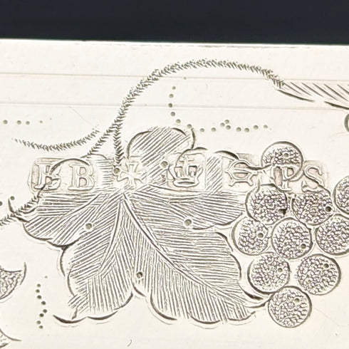 1870 British antique silver plate fruit cutlery set of 12 in wooden box