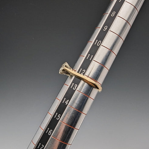 1980年 英国ヴィンテージ ジュエリー 9ctゴールド&ダイヤモンドリング(12号) 指輪 RandD