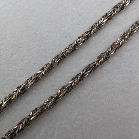 Vintage Sterling Silver Locket Pendant & Sterling Silver Necklace