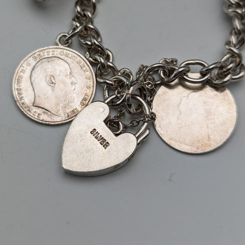 1970 年代英國復古純銀吊飾手鍊 60 克