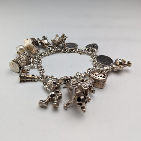 1970 年代英國復古純銀吊飾手鍊 60 克