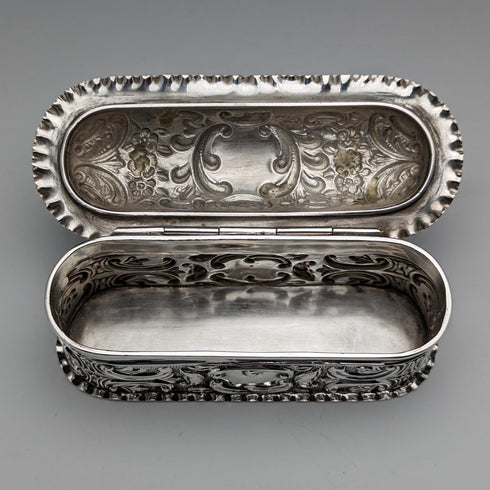 1901年 英国アンティーク 純銀製ボックス 101g Mappin and Webb