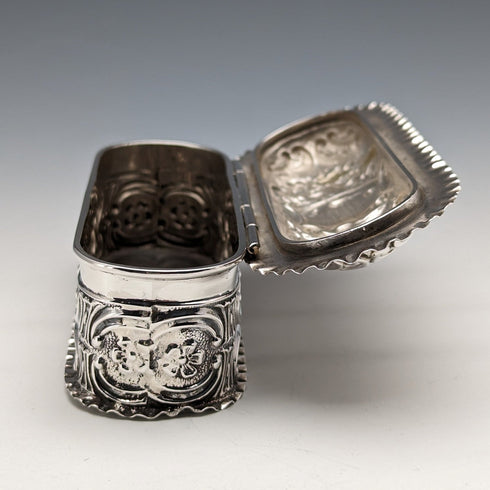 1901年 英国アンティーク 純銀製ボックス 101g Mappin and Webb