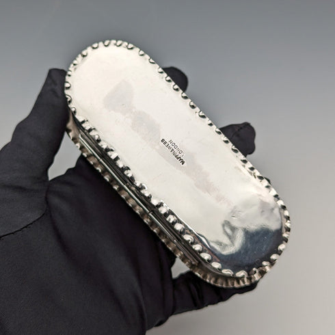 1901年 英国アンティーク 純銀製ボックス 101g Mappin and Webb