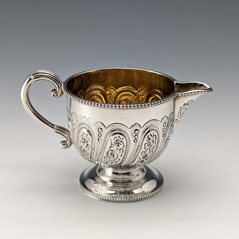 Circa 1889 British antique sterling silver bachelor tea set, total weight 471g, Mappin and Webb