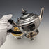 Circa 1889 British antique sterling silver bachelor tea set, total weight 471g, Mappin and Webb