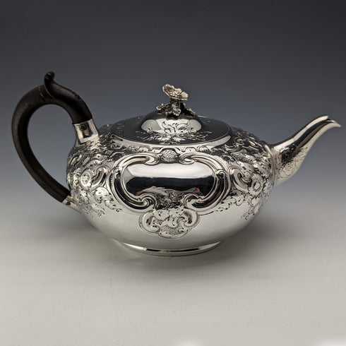 1806 British Antique Georgian Sterling Silver Teapot 538g Burwash and Richard Sibley