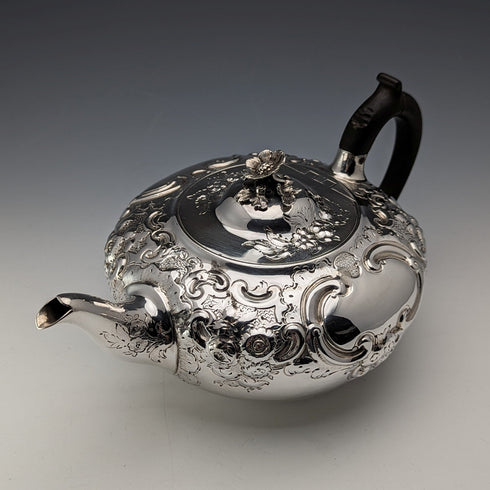 1806 British Antique Georgian Sterling Silver Teapot 538g Burwash and Richard Sibley