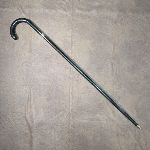 1923年 英国アンティーク 紳士用ステッキ 純銀装飾 ブラックシャフト 91cm K&S Ltd