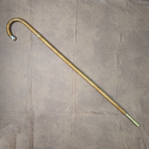 ヴィンテージ 紳士用 籐編み ウィッカーステッキ 杖 87cm