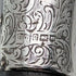 1911 British antique gentleman's walking stick, pure silver decoration, black shaft, 85cm, Henry Tracy Sons