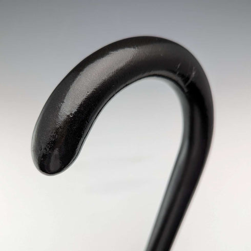 1923年 英国アンティーク 紳士用ステッキ 純銀装飾 ブラックシャフト 91cm K&S Ltd
