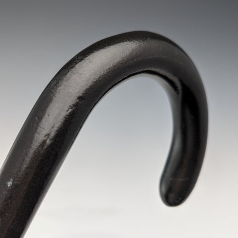 1923年 英国アンティーク 紳士用ステッキ 純銀装飾 ブラックシャフト 91cm K&S Ltd