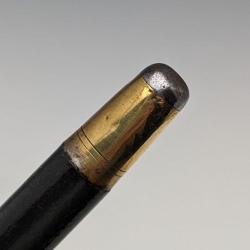 1923年 英国アンティーク 紳士用ステッキ 純銀装飾 ブラックシャフト 91cm K&S Ltd