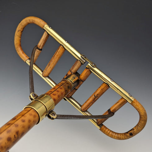 1905年頃 アンティーク シューティングステッキ 杖 バンブー竹 折りたたみ椅子