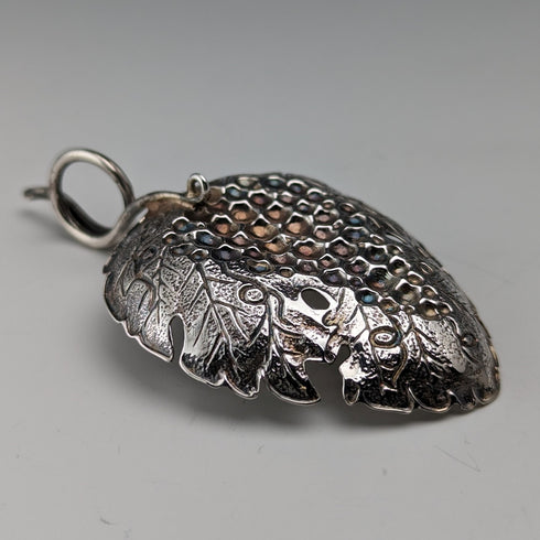 1939 Vintage Sterling Silver Tea Caddy Spoon, 19th Century Reproduction, Metropolitan Museum of Art