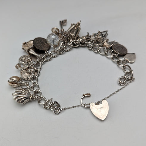 1970 年代英國復古純銀吊飾手鍊 60 克