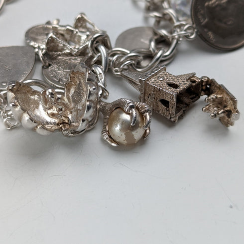 1970 年代英國復古純銀吊飾手鍊 60 克