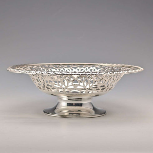 1892 American antique sterling silver footed dish 205g Howard & Co.