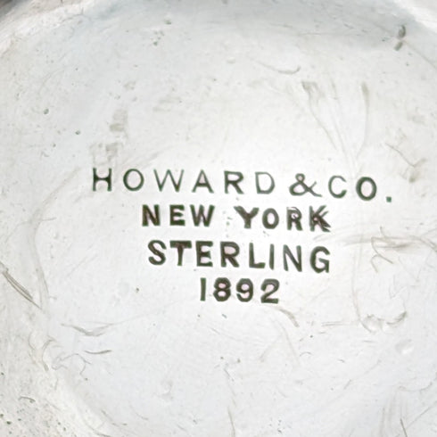 【お取り置き中】1892年 米国アンティーク 純銀製 脚付きディッシュ 205g Howard & Co