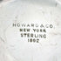 1892 American antique sterling silver footed dish 205g Howard & Co.