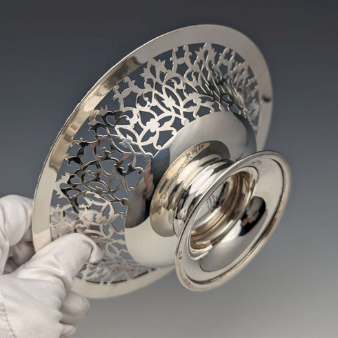 1892 American antique sterling silver footed dish 205g Howard & Co.