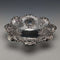 1895 British antique sterling silver floral dish, 111g, James Dixon & Sons