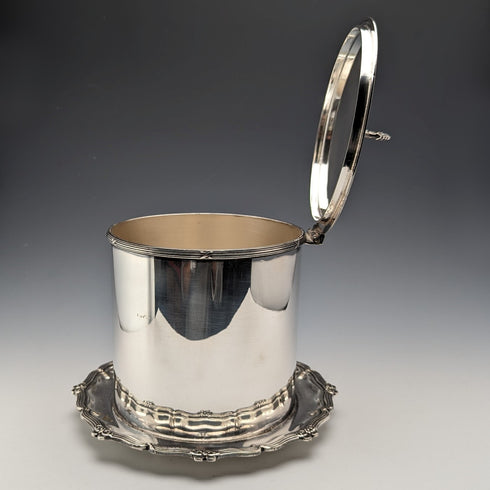 1909年頃 英国アンティーク シルバープレート製 ビスケットバレル Daniel & Arter