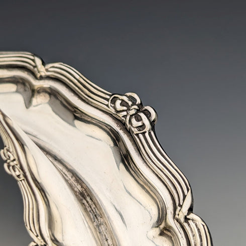 1909年頃 英国アンティーク シルバープレート製 ビスケットバレル Daniel & Arter