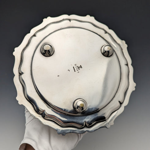 1909年頃 英国アンティーク シルバープレート製 ビスケットバレル Daniel & Arter