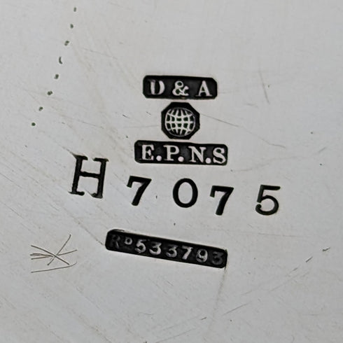 1909年頃 英国アンティーク シルバープレート製 ビスケットバレル Daniel & Arter