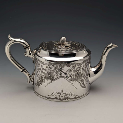 1900年頃 英国アンティーク シルバープレート製 ティーポット James Deakin & Sons
