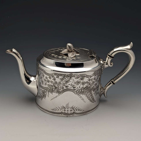 1900年頃 英国アンティーク シルバープレート製 ティーポット James Deakin & Sons