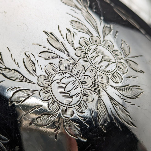 Antique British silver plate Bachelor coffee pot, circa 1885, Mappin Brothers