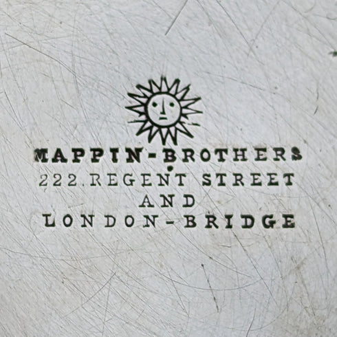 Antique British silver plate Bachelor coffee pot, circa 1885, Mappin Brothers