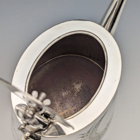 Circa 1900 British antique silver plate tea set, 3 piece set