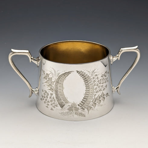 Circa 1900 British antique silver plate tea set, 3 piece set