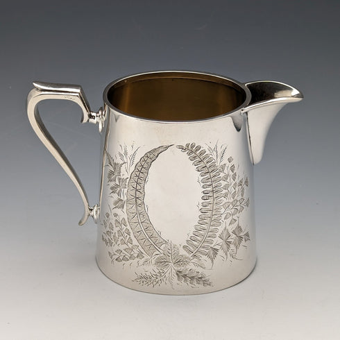 Circa 1900 British antique silver plate tea set, 3 piece set